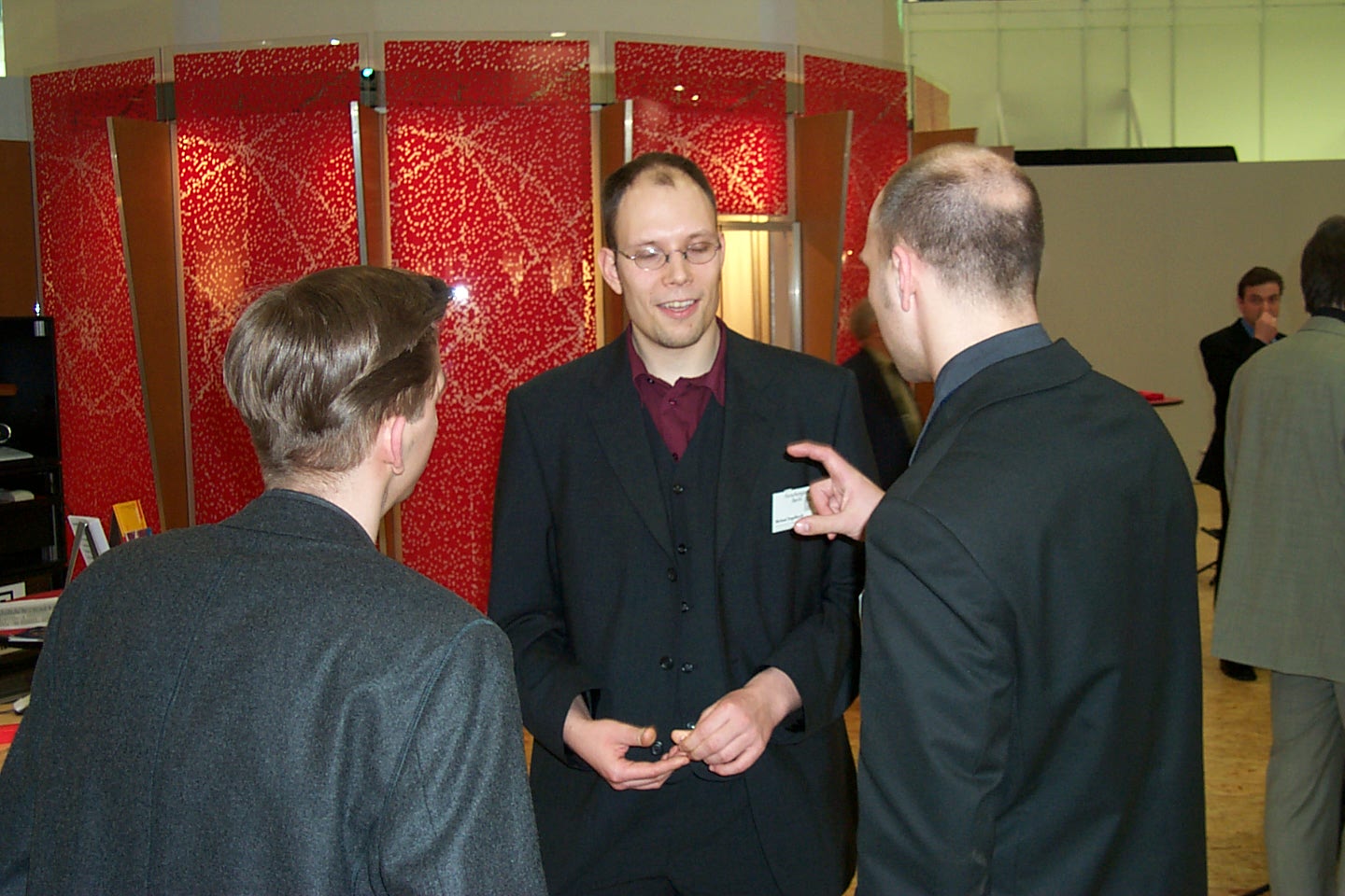 Dietmar, Michael and Matthias in discussion
