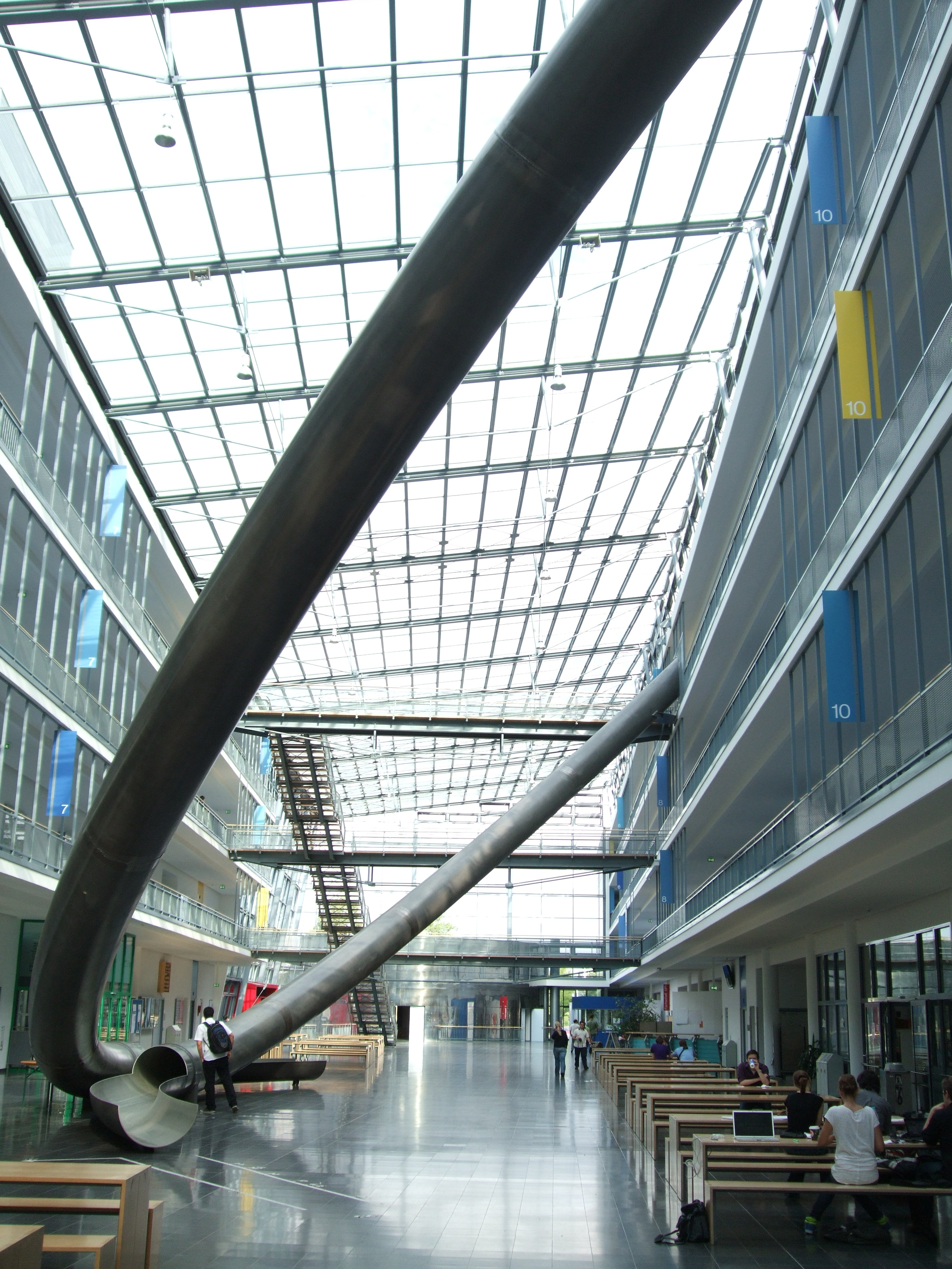 The parabola slide in the math & computer science department at TU Munich