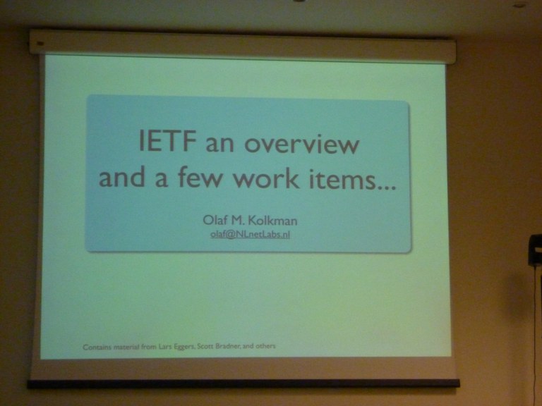 ... his serious hobby - the IETF