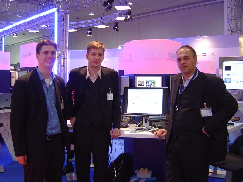 Olaf, Matthias and Thomas at CeBIT 2008