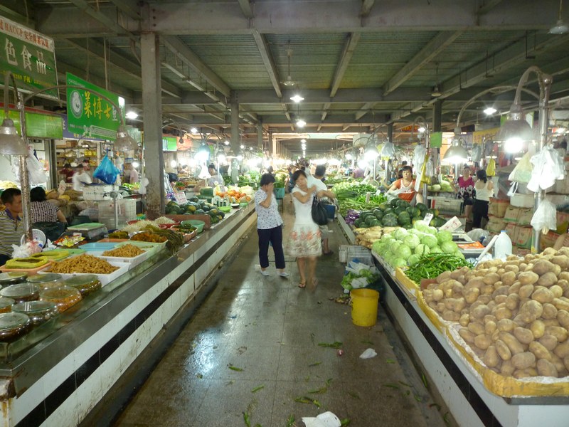 At the market