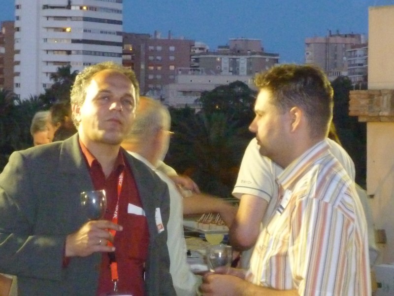 Thomas and Andras at the speakers reception