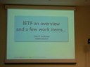 ... his serious hobby - the IETF