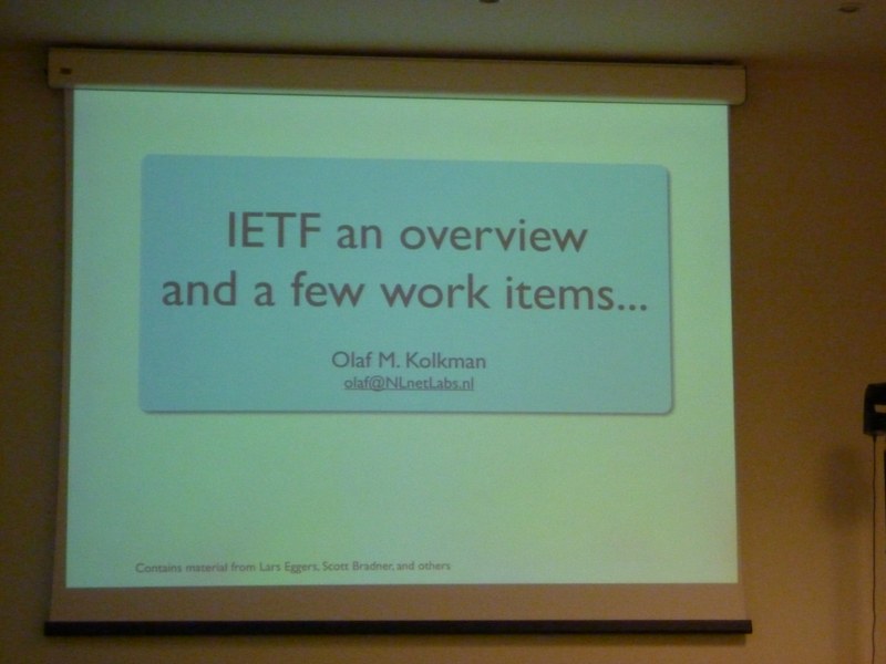 ... his serious hobby - the IETF