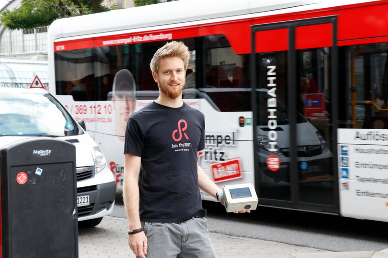 ECO Sensor Box on HVV Buses